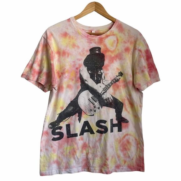 Slash Tie Dye Graphic World on Fire Tour Tee L - Picture 1 of 11